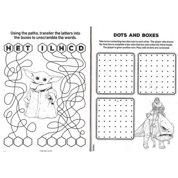 Disney Star Wars Mandalorian - Coloring & Activity Books (Set of 2 Books) - Picture 2 of 8